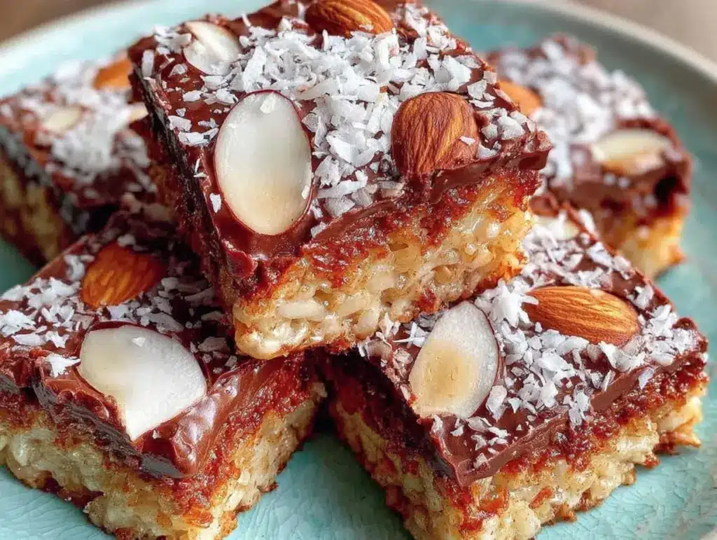 Almond Joy Krispie Treats - featured image