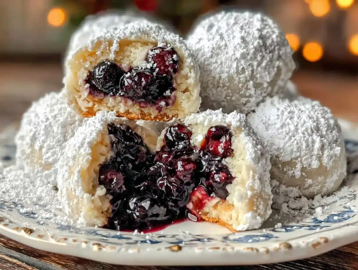 blueberry almond cookies preparation steps