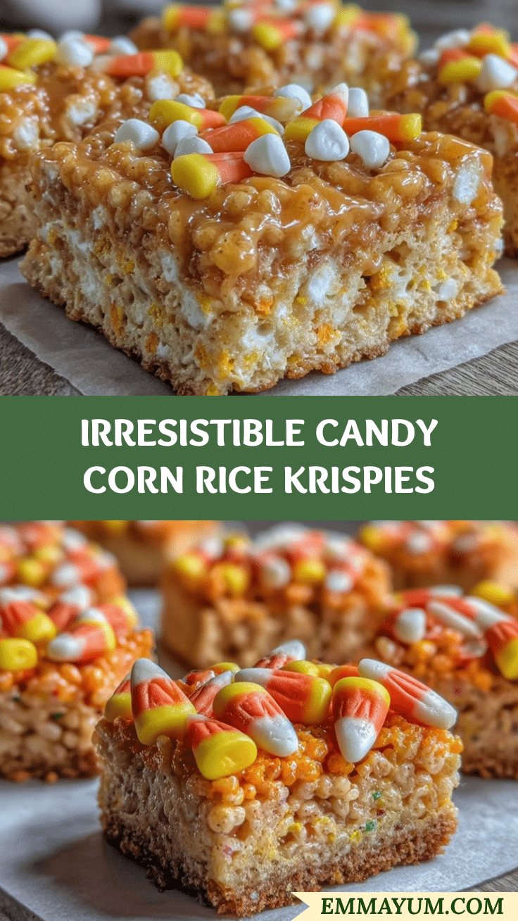 Candy Corn Rice Krispie Treats recipe
