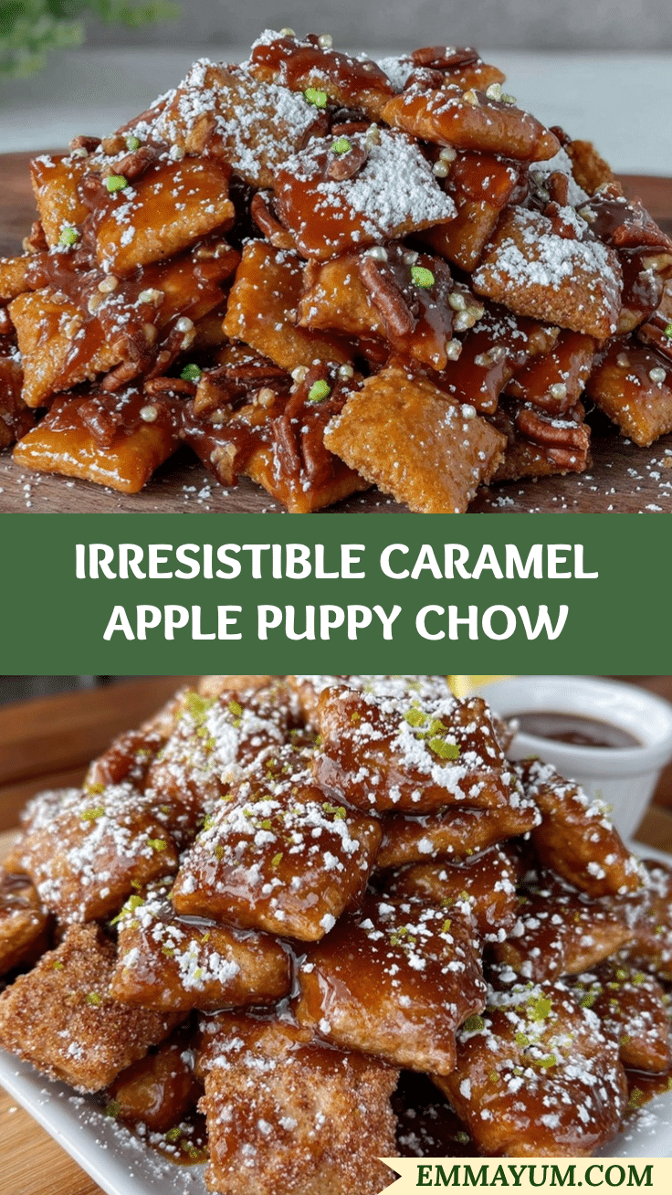 Caramel Apple Puppy Chow recipe