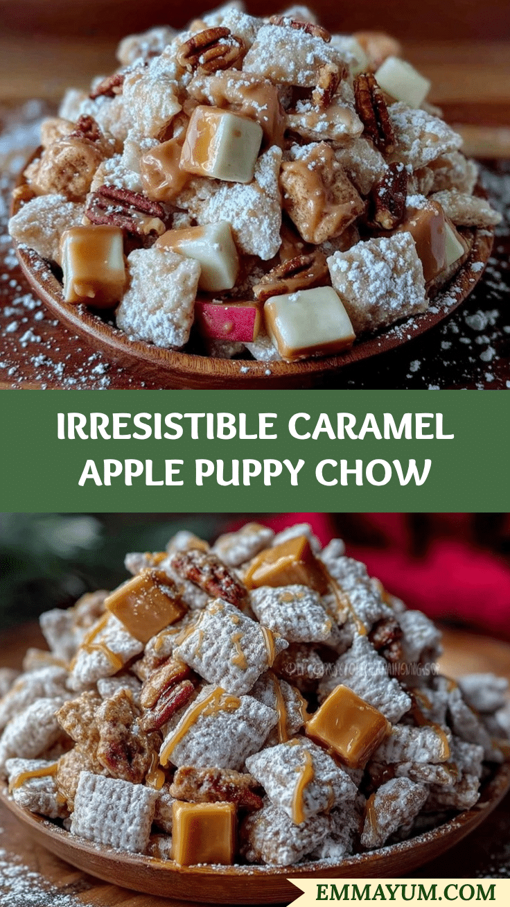 caramel apple puppy chow recipe