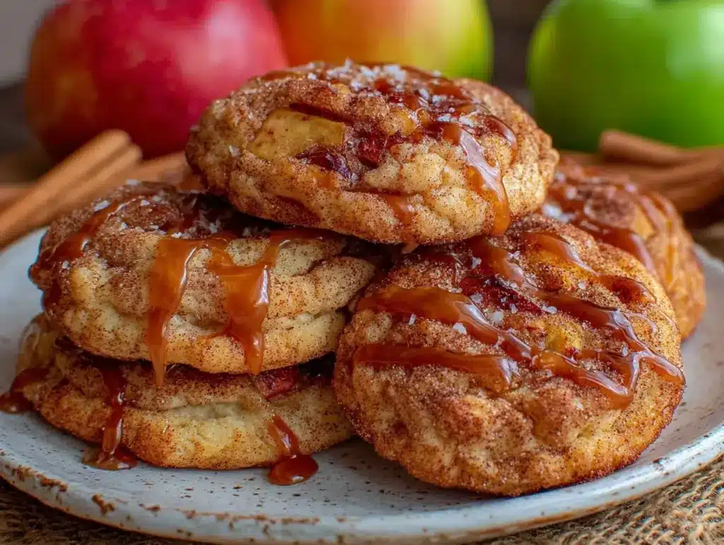 caramel apple snickerdoodles - featured image