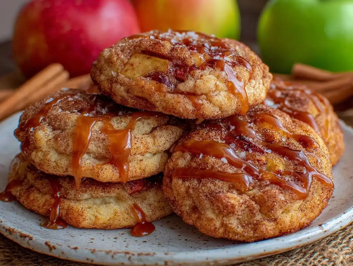 caramel apple snickerdoodles - featured image