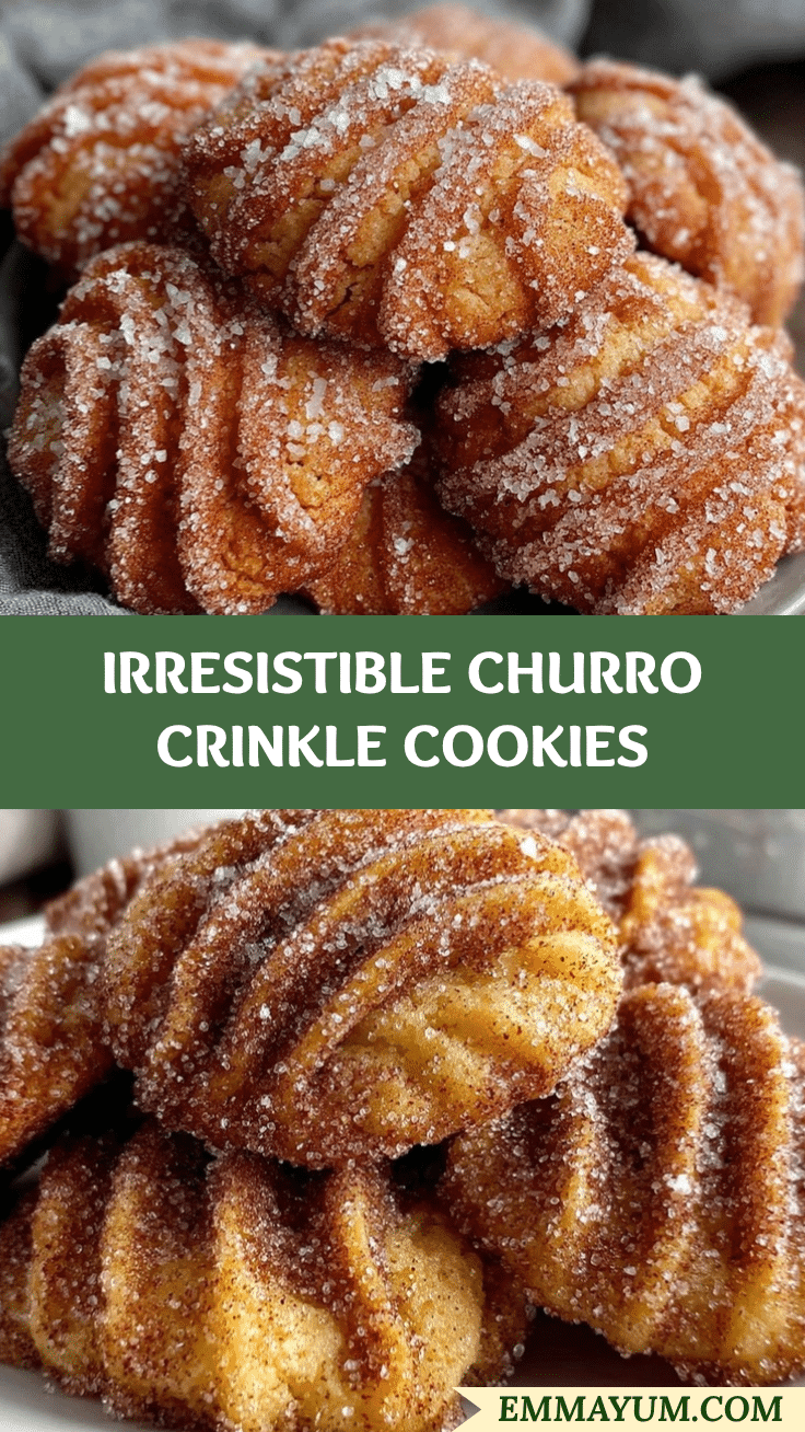 churro crinkle cookies recipe