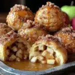 cinnamon caramel apple pie bombs - featured image