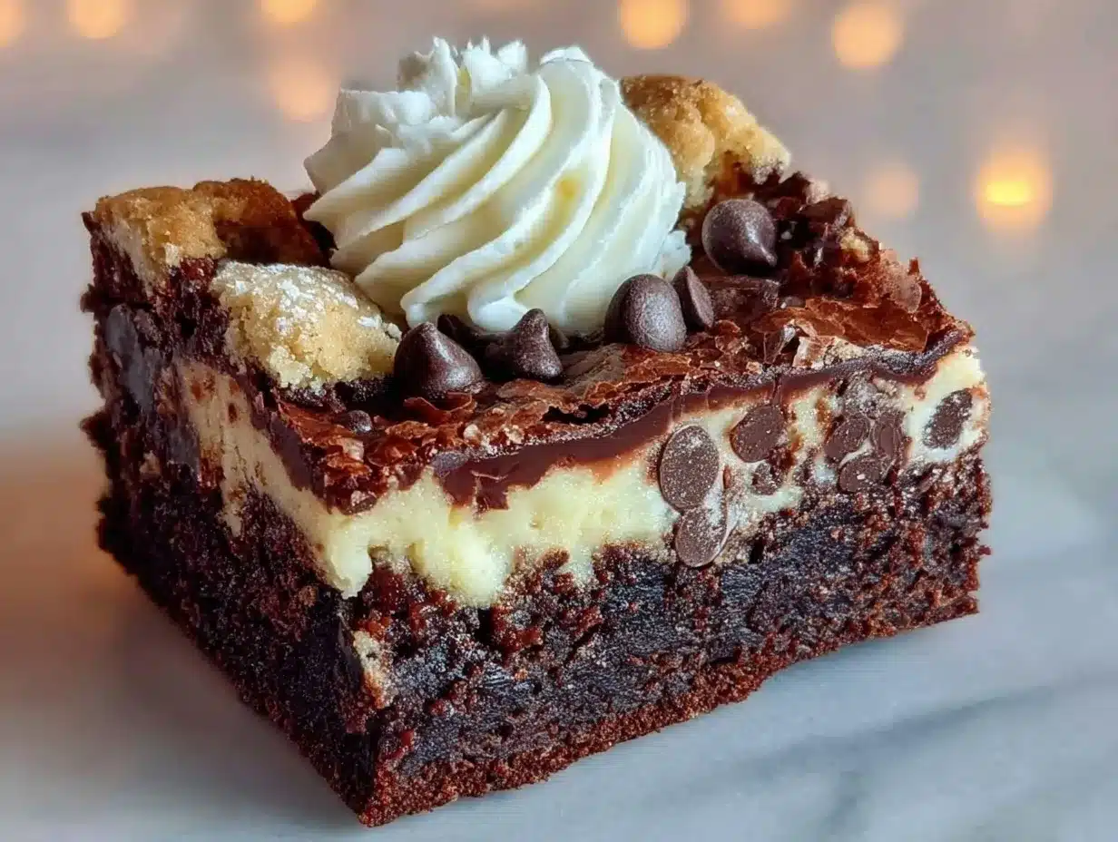 cookie dough brownie cake preparation steps