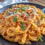 Creamy Red Pepper Alfredo Sauce - featured image