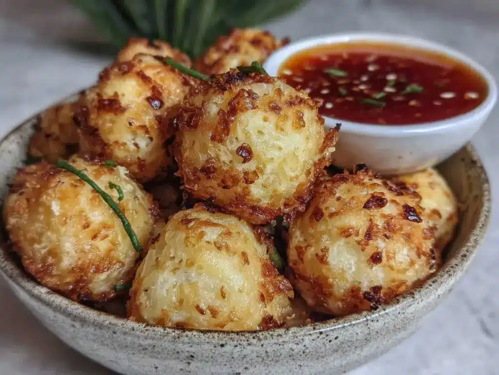 crispy Chinese chicken balls - featured image