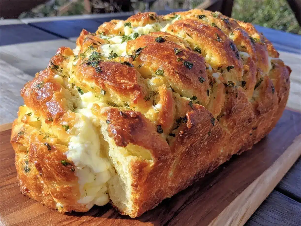 garlic herb cheese bread preparation steps