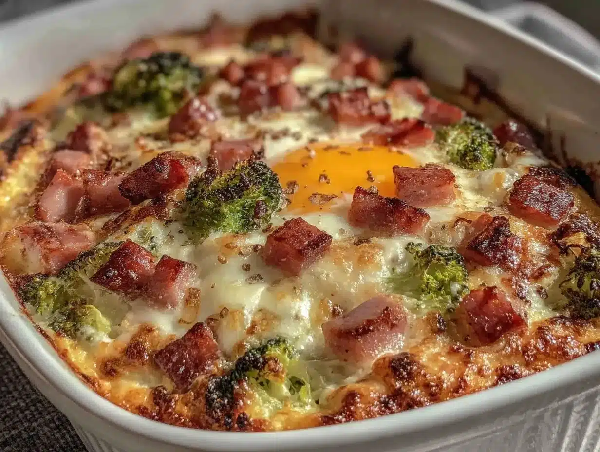 ham broccoli casserole preparation steps