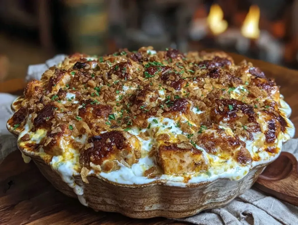 million dollar chicken casserole - featured image