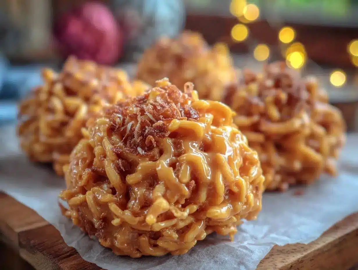 no-bake butterscotch haystacks preparation steps