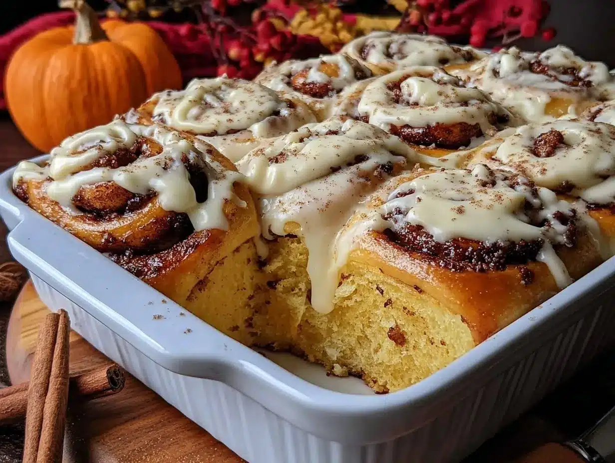 pumpkin chai cinnamon rolls preparation steps