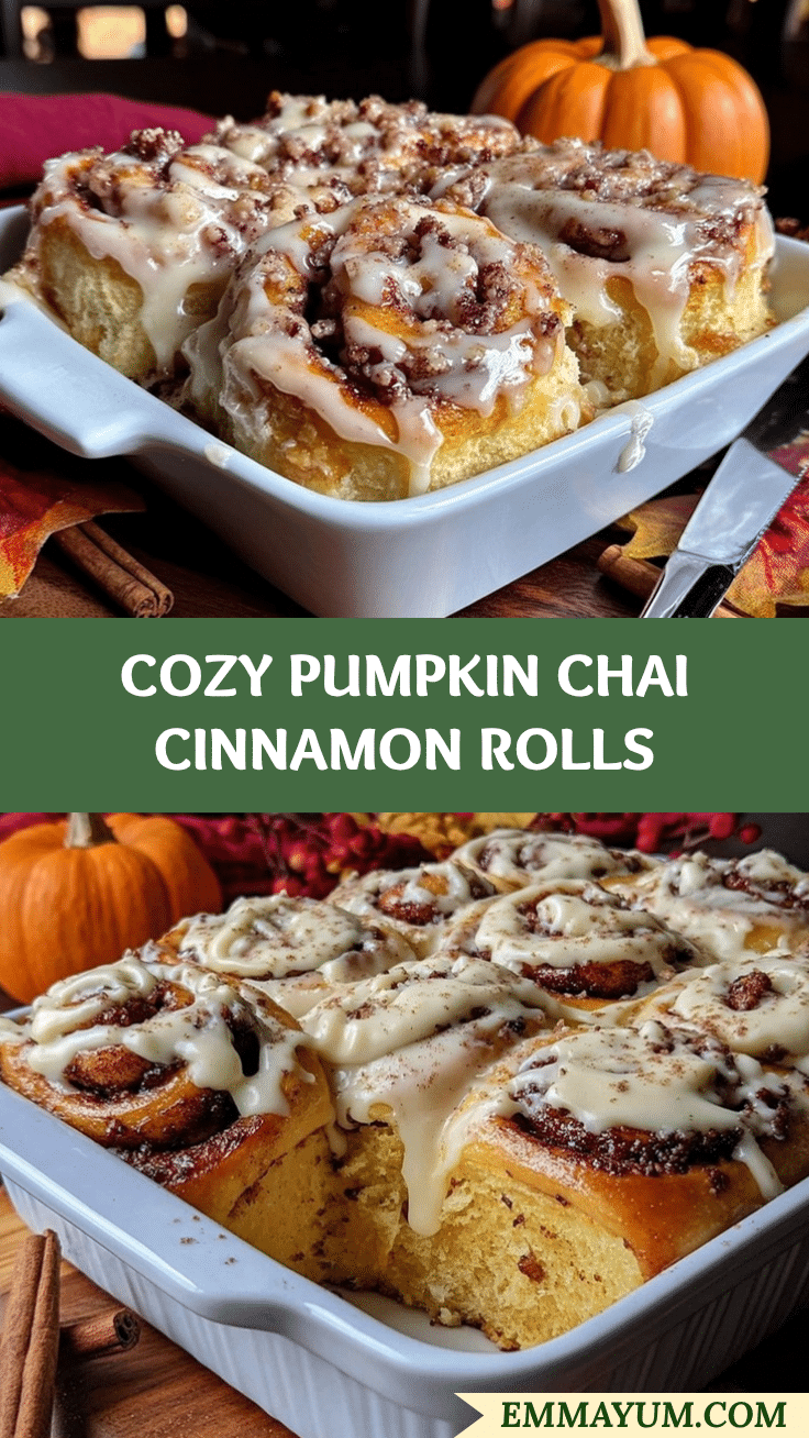 pumpkin chai cinnamon rolls recipe