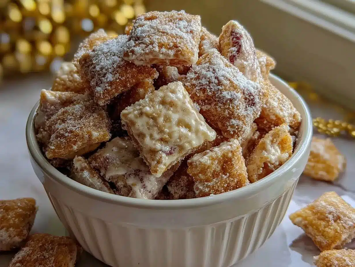 Pumpkin Spice Puppy Chow preparation steps