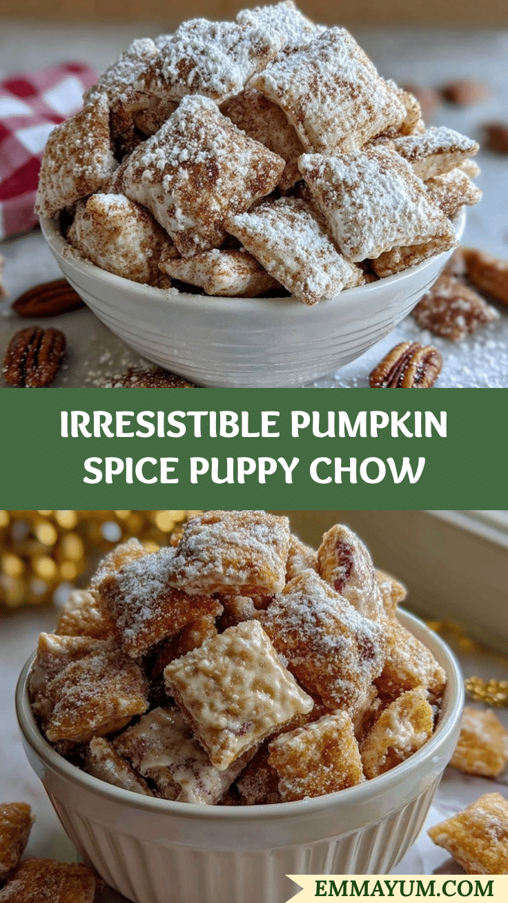 Pumpkin Spice Puppy Chow recipe