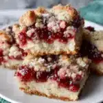raspberry crumb bars - featured image