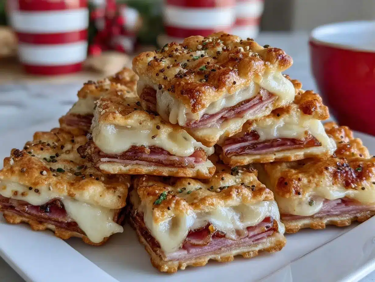 Ritz Cracker Party Sandwiches preparation steps