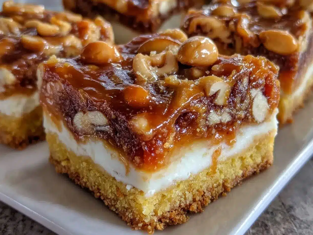 Salted Nut Roll Bars preparation steps