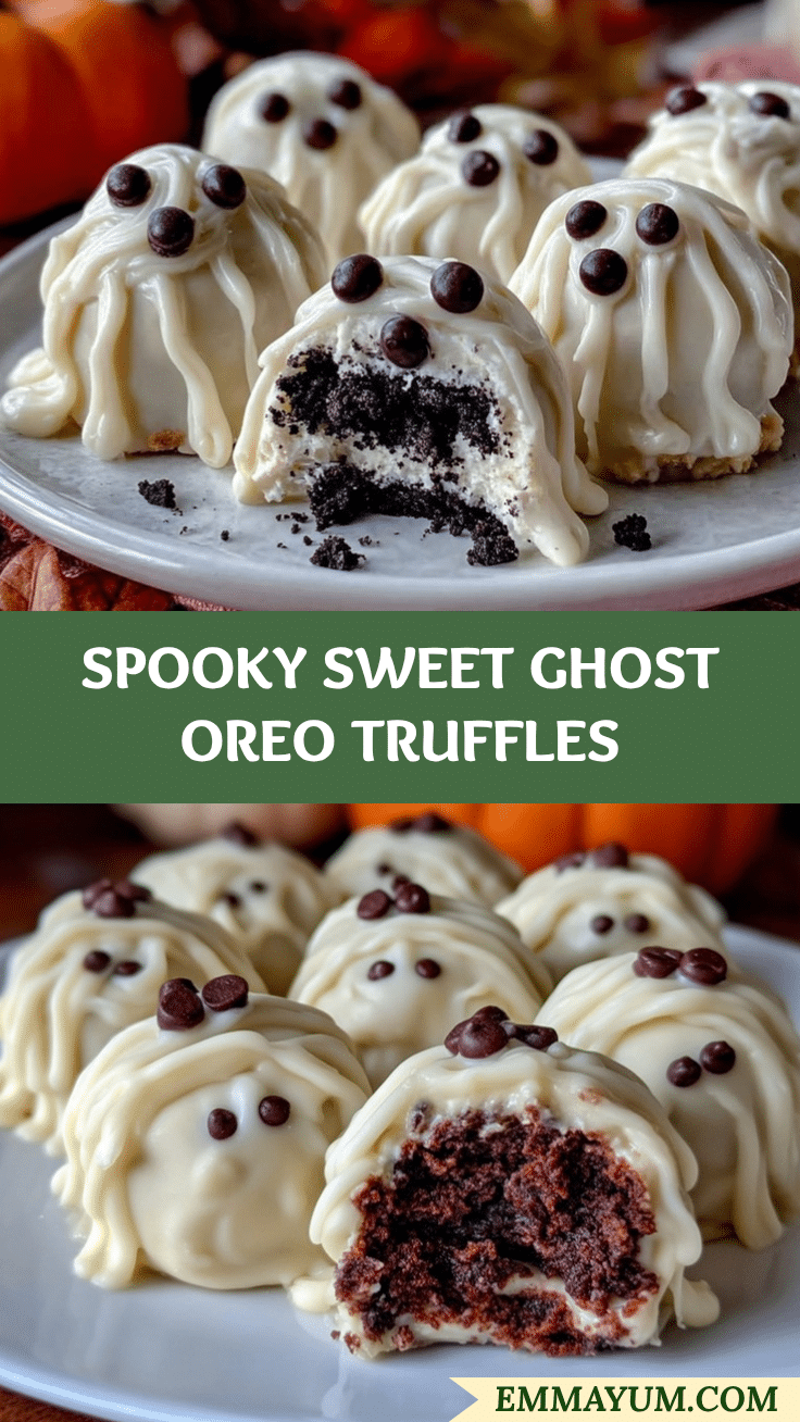 Spooky Ghost Oreo Truffles recipe