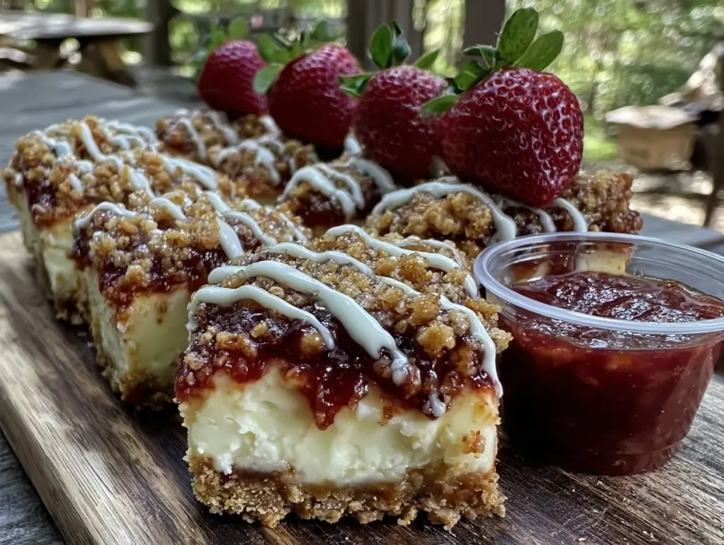 strawberry crunch cheesecake chunks - featured image