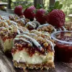 strawberry crunch cheesecake chunks - featured image