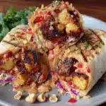 Thai Peanut Chicken Wrap - featured image