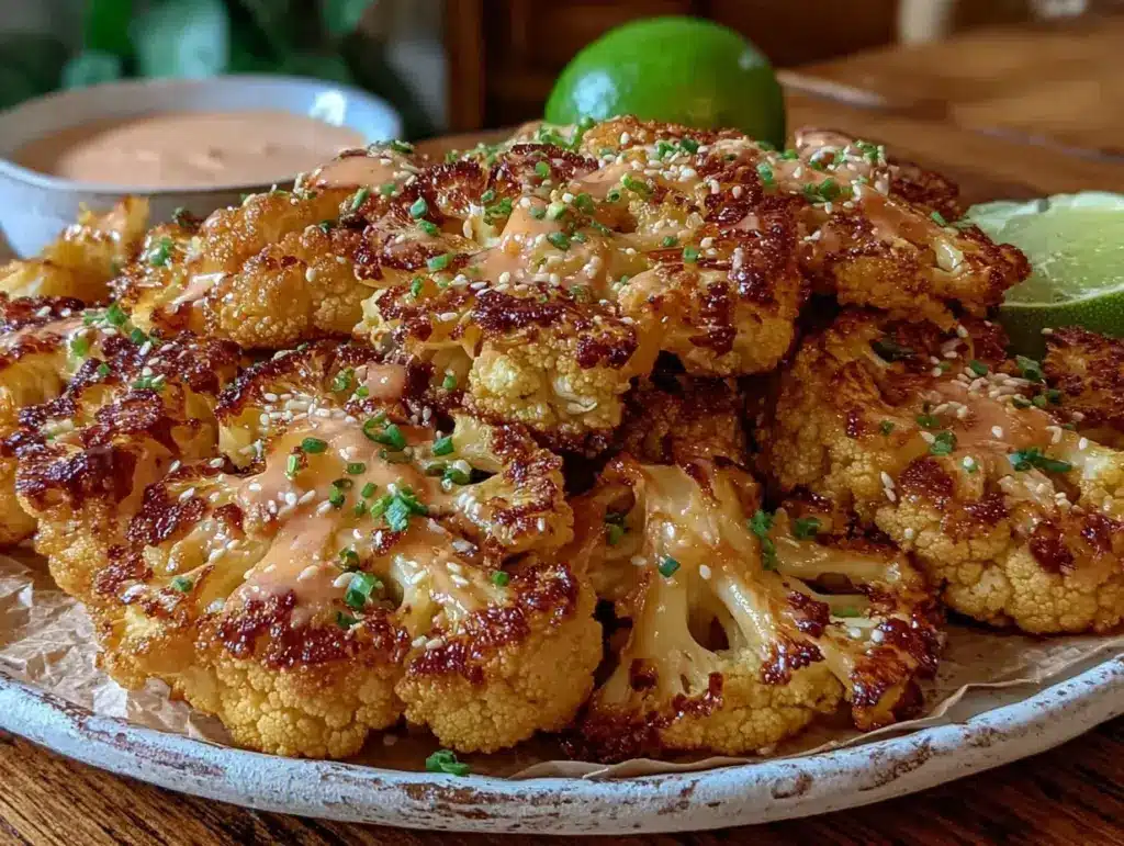 air fryer bang bang cauliflower - featured image