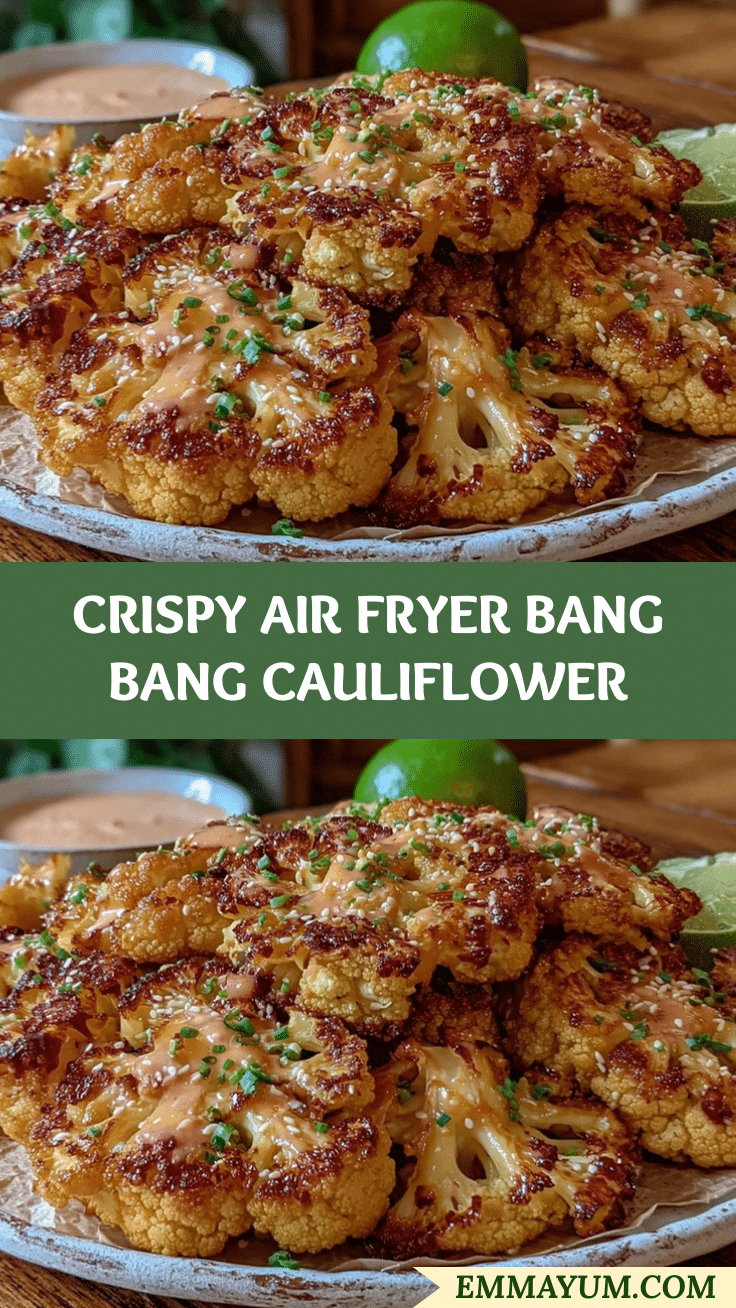 air fryer bang bang cauliflower recipe