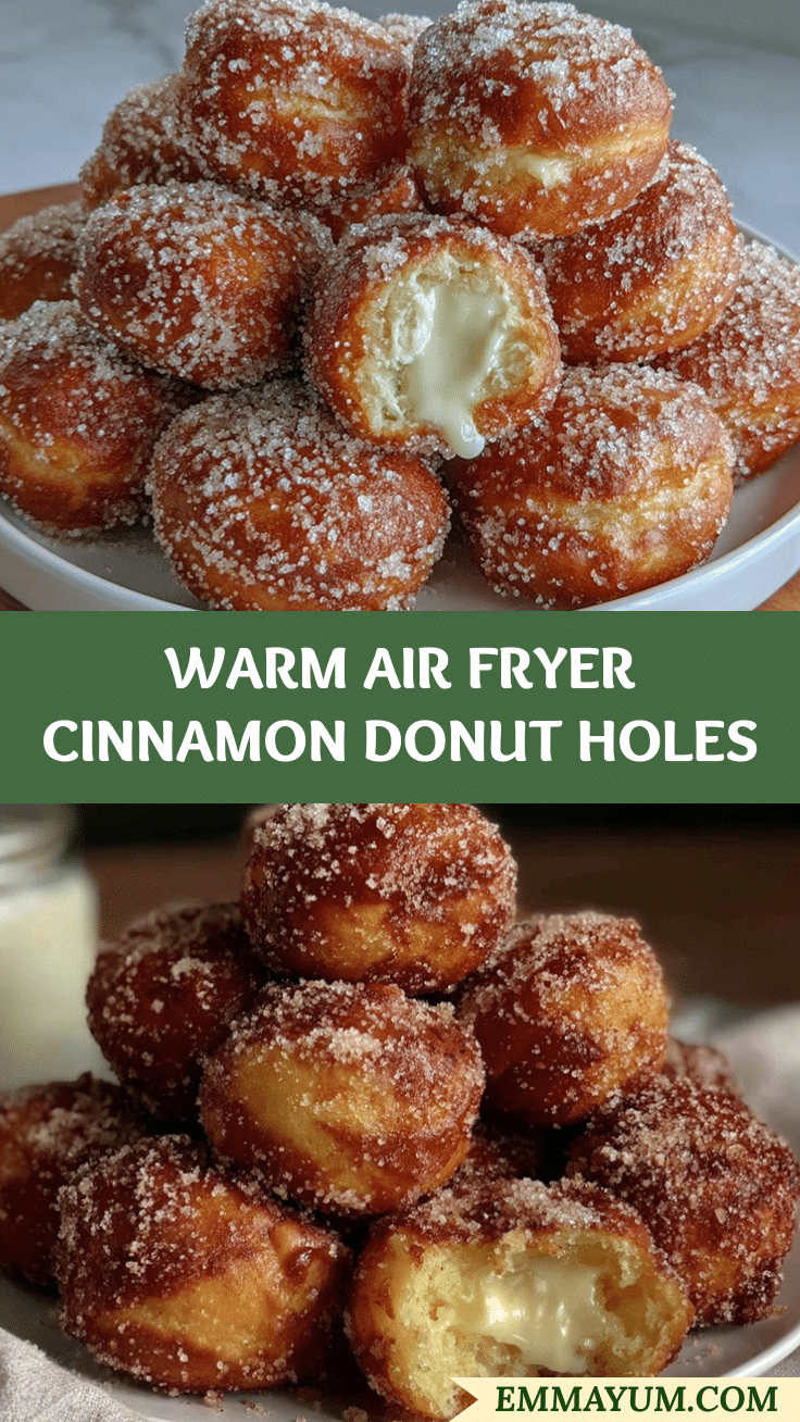 air fryer cinnamon sugar donut holes recipe