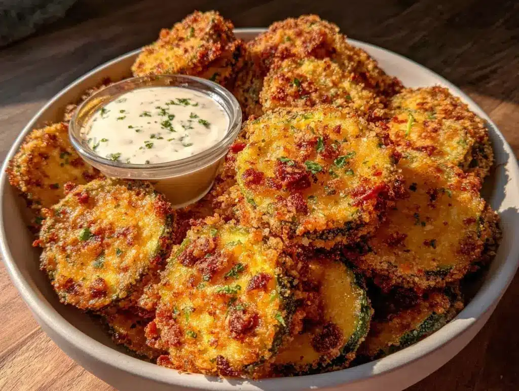 air fryer pickle chips - featured image