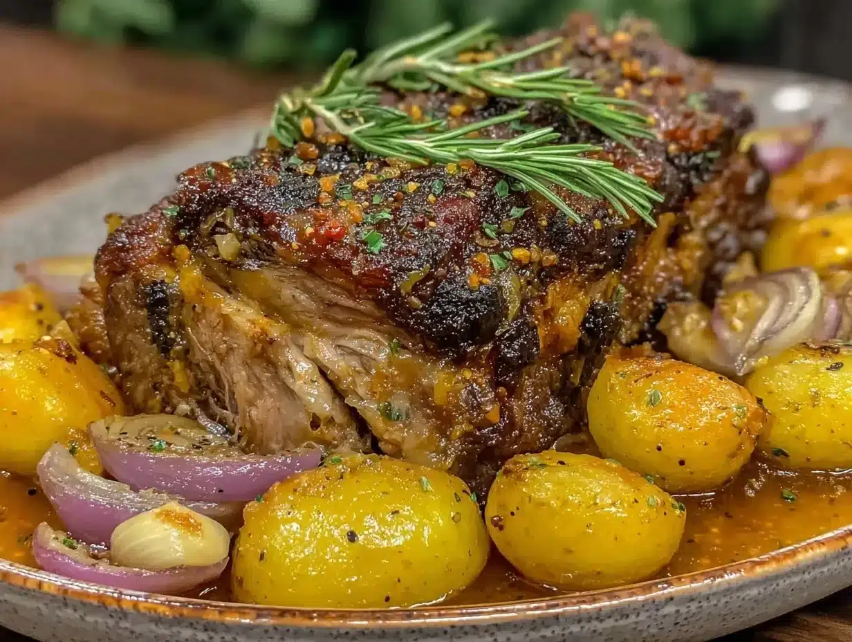 apple cider braised pork shoulder preparation steps