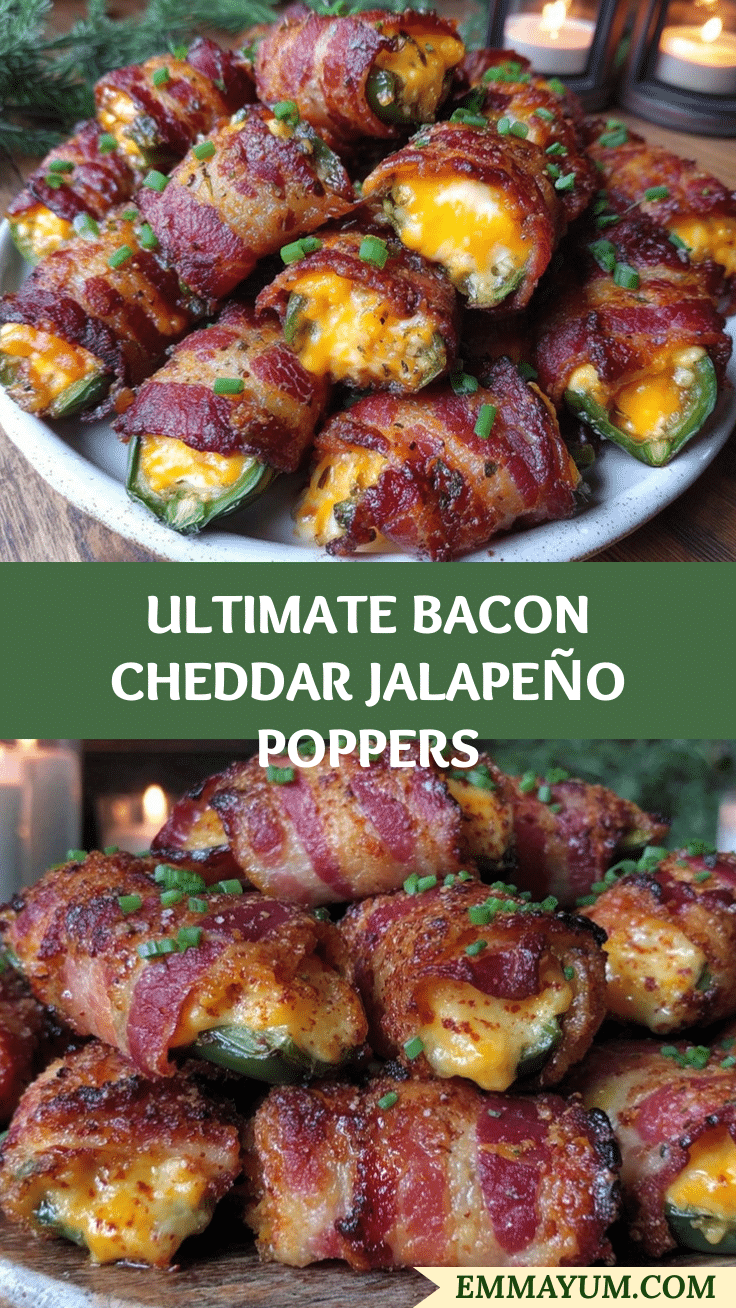 Bacon Cheddar Jalapeño Poppers recipe