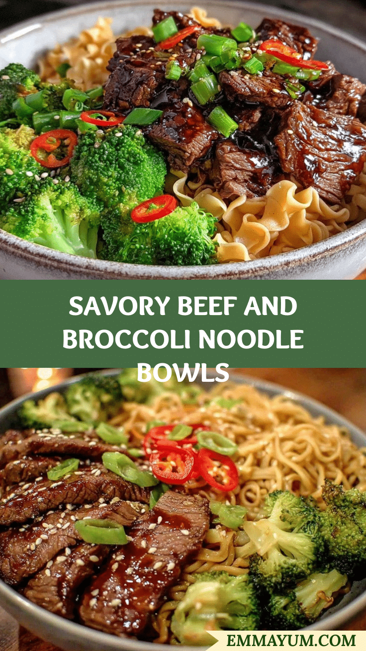 beef and broccoli noodle bowls recipe