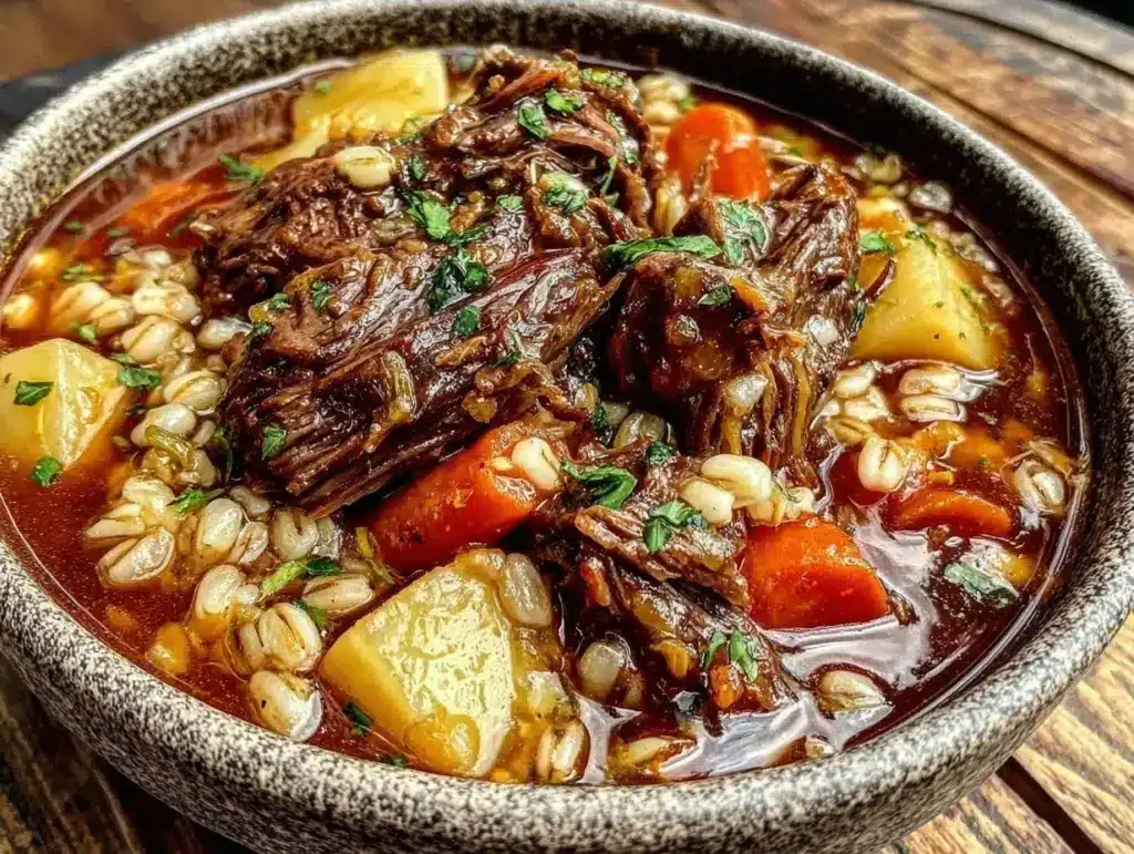 beef barley winter soup - featured image
