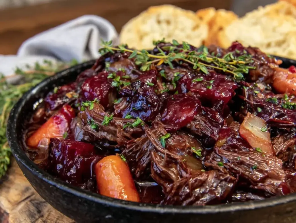Beef Bourguignon Slow Cooker - featured image