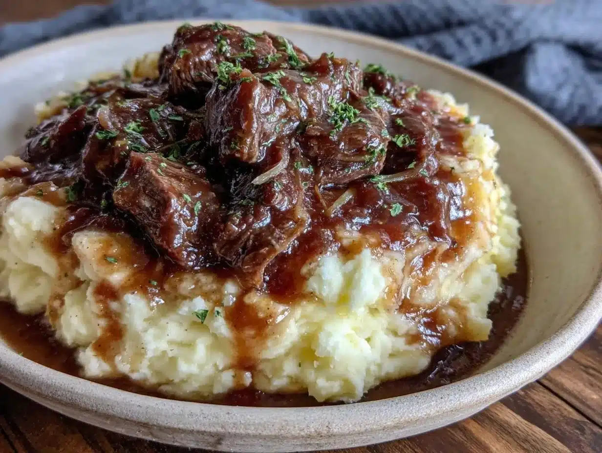 beef tips and gravy preparation steps