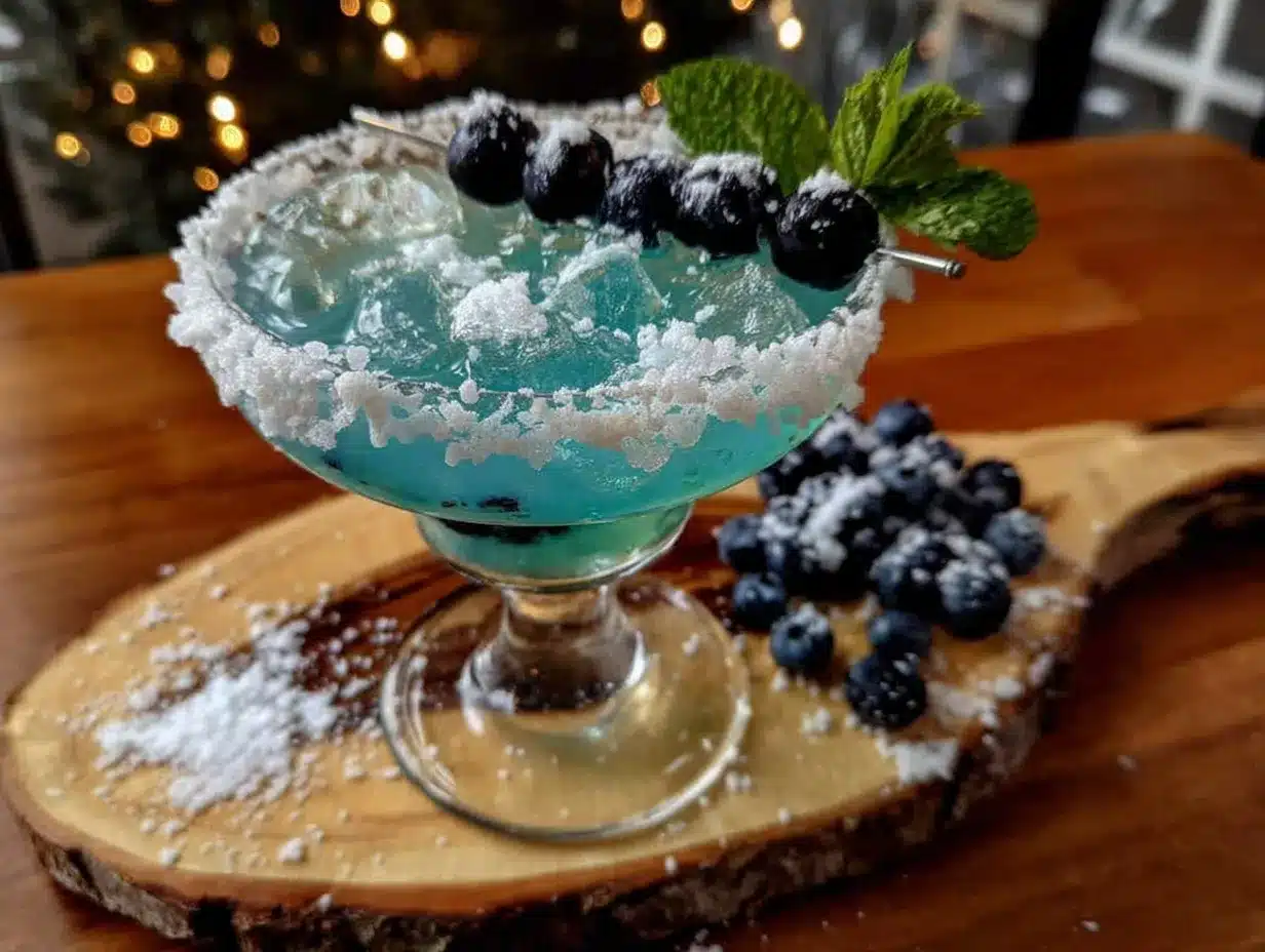 Blueberry Martini preparation steps