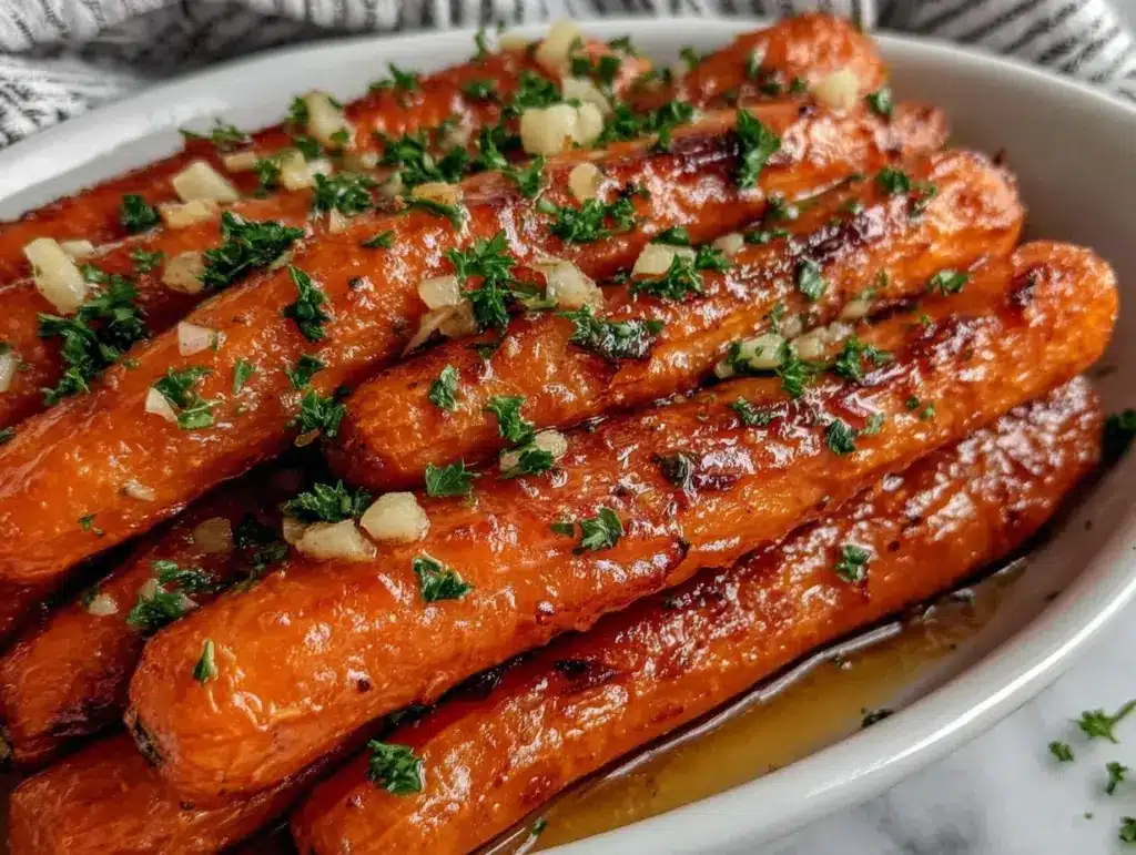 caramelized honey carrots - featured image