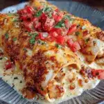 cheesy jalapeño popper chicken enchiladas - featured image