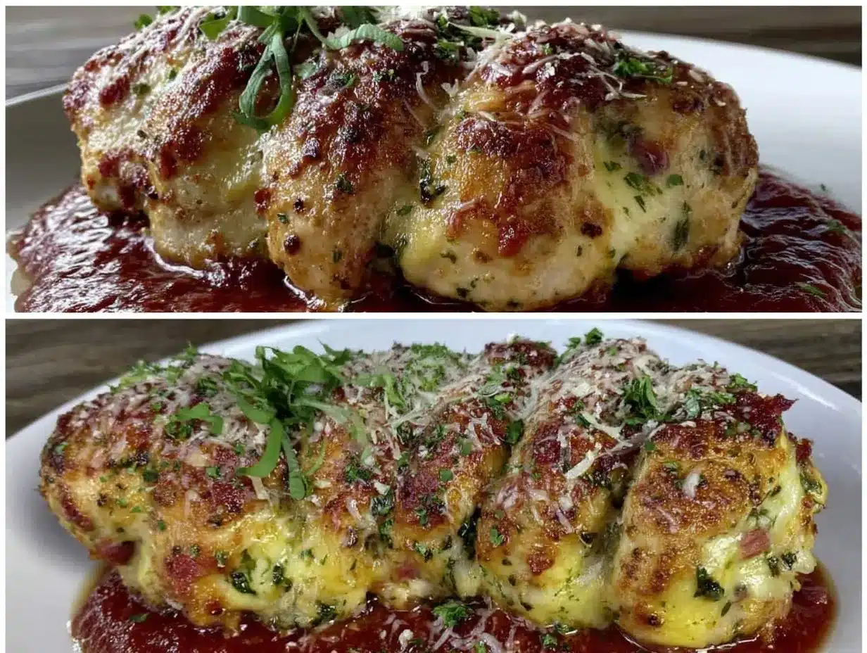 Chicken Parmesan Rolls preparation steps