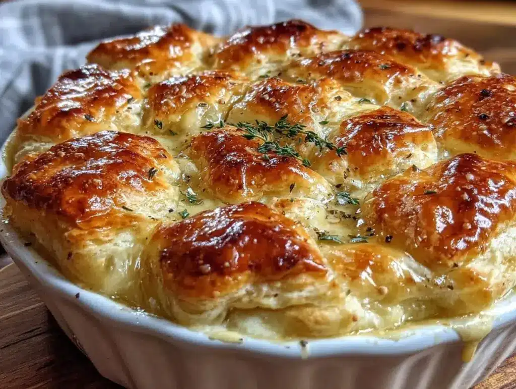 chicken pot pie with puff pastry - featured image