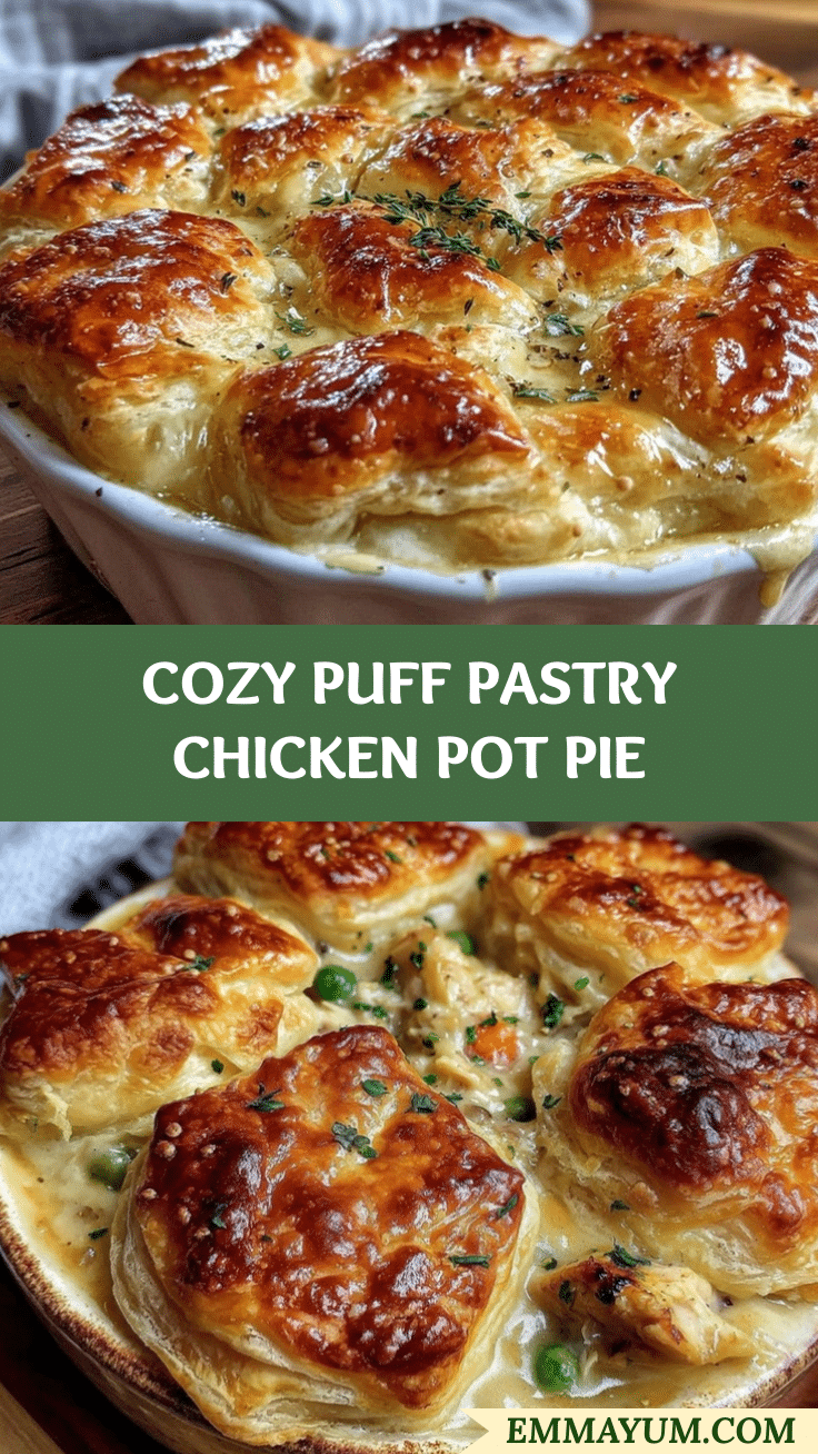 chicken pot pie with puff pastry recipe