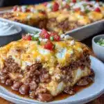 chili cheese dog casserole - featured image