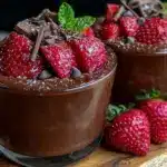 chocolate avocado mousse - featured image