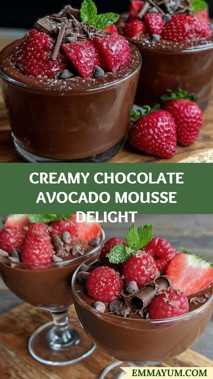 chocolate avocado mousse recipe