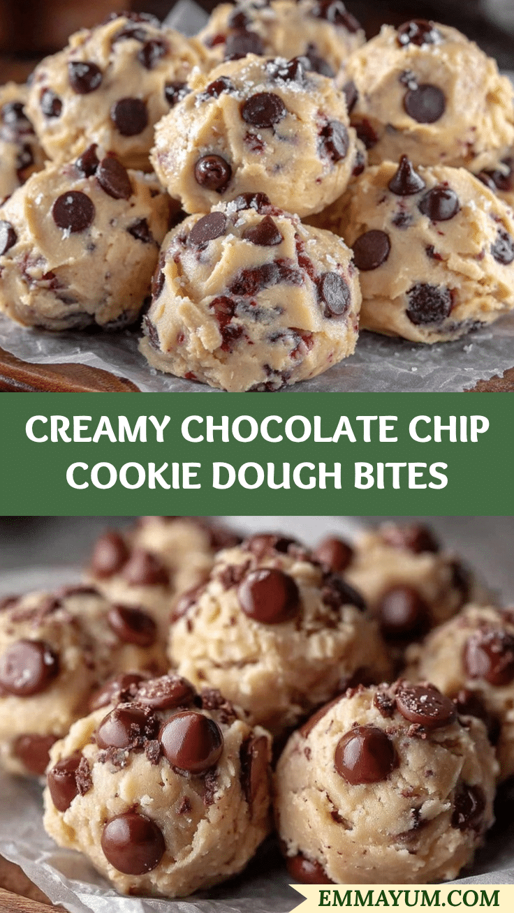 chocolate chip cookie dough bites recipe