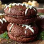 chocolate football cookies - featured image