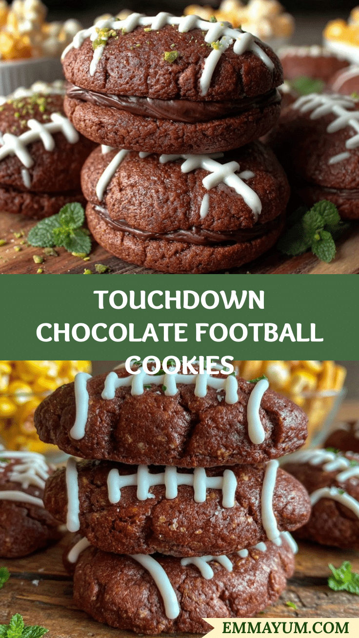 chocolate football cookies recipe