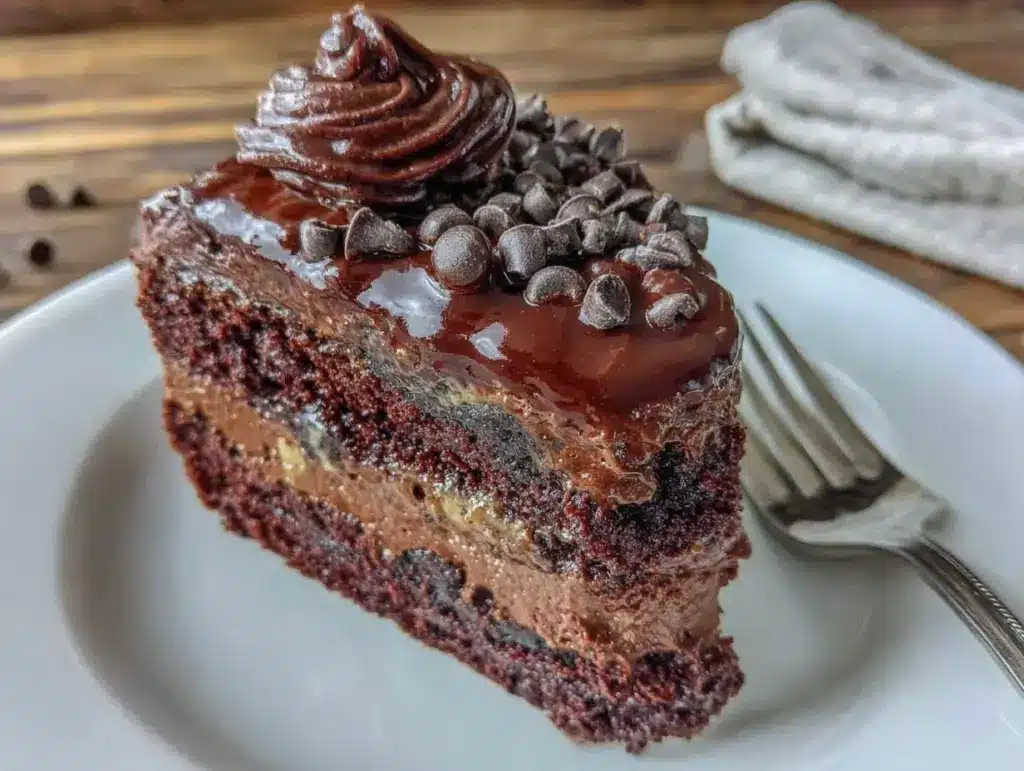chocolate mousse cake - featured image